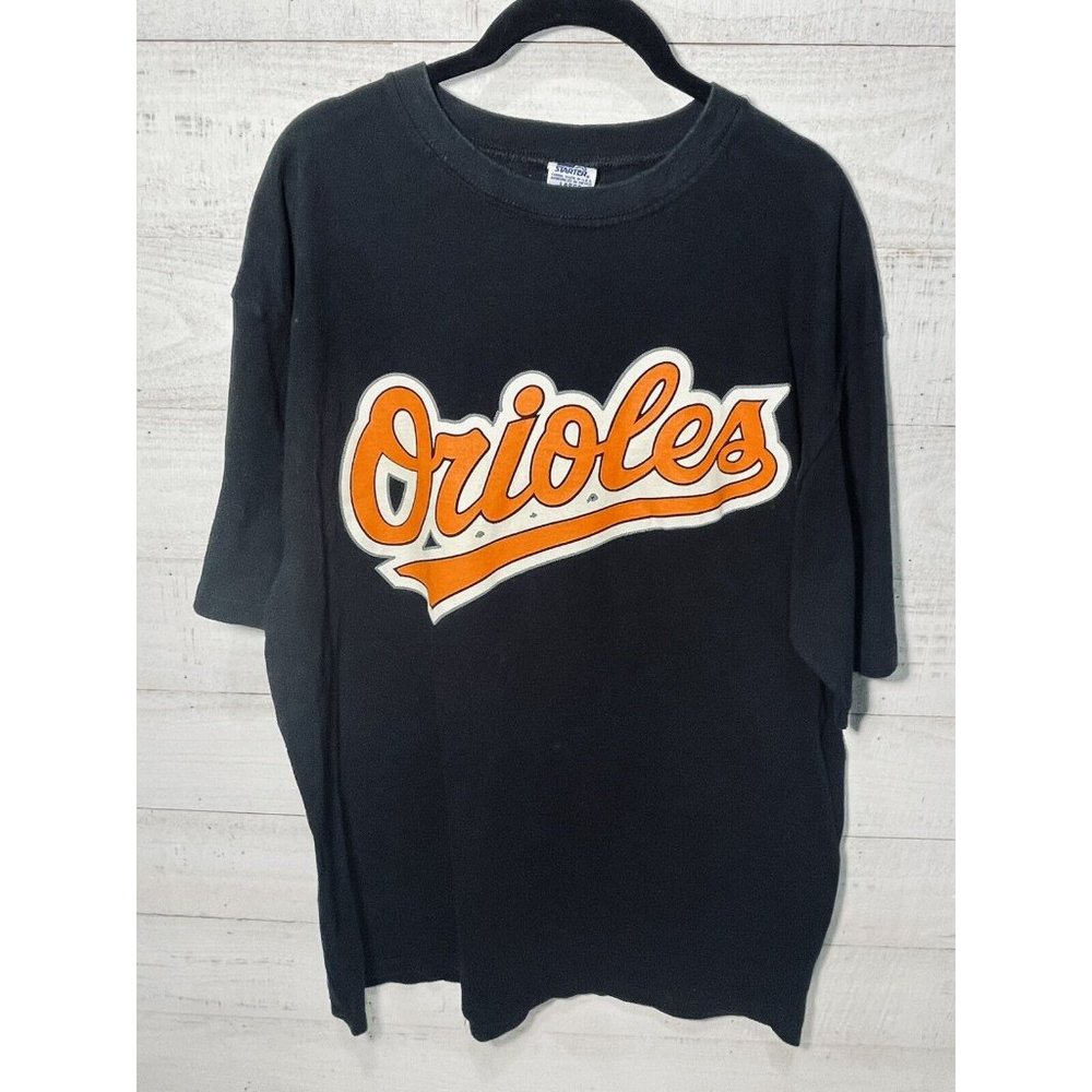 Vintage Starter Single Stitch T-Shirt Cal Ripken Baltimore Orioles Size Large